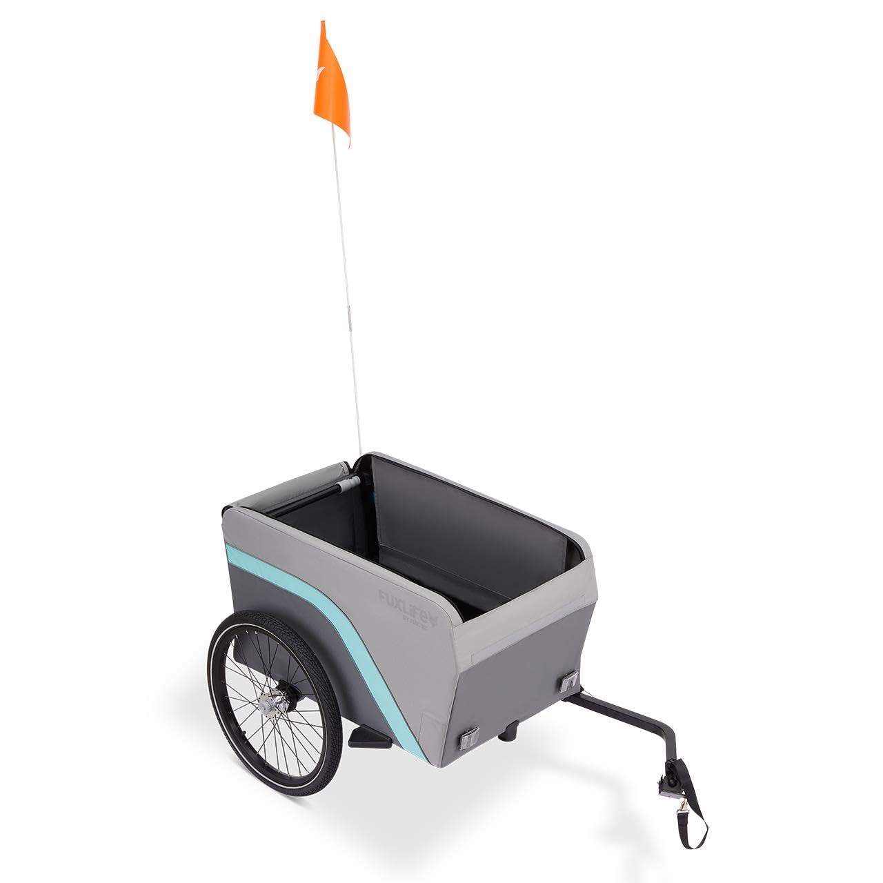 Rimorchio per bici FX-LA120 grigio • 2 in 1 pieghevole • rimorchio cargo 120L con portata 47,8kg • volume di carico 120L • carretto per uso quotidiano