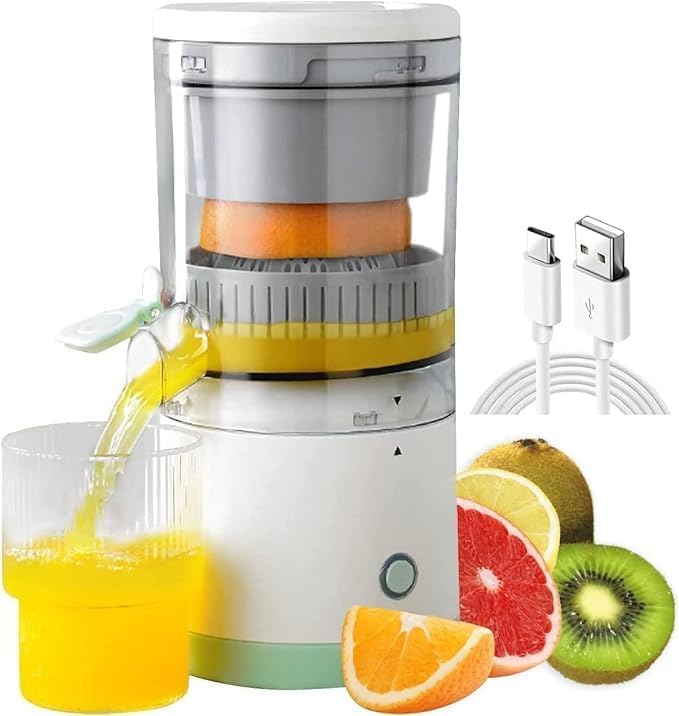 Drumstone (𝐒𝐩𝐞𝐜𝐢𝐚𝐥 𝐰𝐢𝐭𝐡 𝟏𝟎 𝗬𝗲𝗮𝗿𝘀 𝗪𝗮𝗿𝗿𝗮𝗻𝘁𝘆) Limited Edition Premium Rechargeable Citrus Juicer – Electric Orange Squeezer– Easy-to-Use Hands-Free Lemon Juice Extractor-image-23