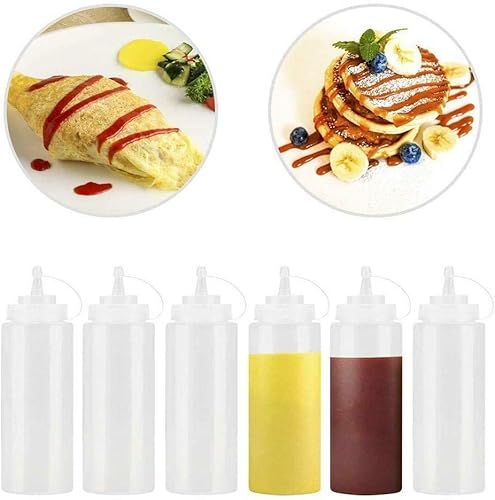 Miniatura 7 de Tsugar Botella de silicona para barbacoa de 81fl oz dispensador de condimentos salsa mayonesa tarro de vinagre aceite de ketchup