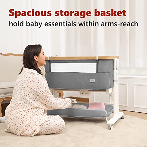 Vavasoo BC106C-LGR Rocking Bassinet Electric Baby Bassinet Automatic 3 Rocking Motion Bassinet Bedside Sleeper thumb #4