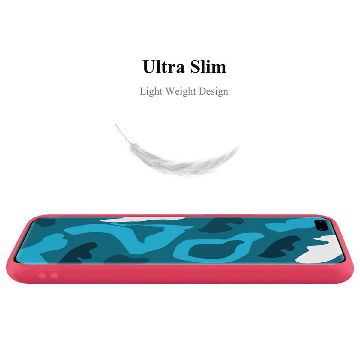 Custodia Morbida In TPU Cadorabo Per Huawei P40 Pro - Candy Rosso, Sottile E Antiurto
