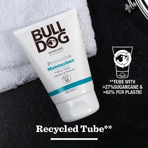BULLDOG SKINCARE Protective Moisturiser SPF 15 100ml Enriched with Aloe Vera Suitable For All Skin Types - Image 6