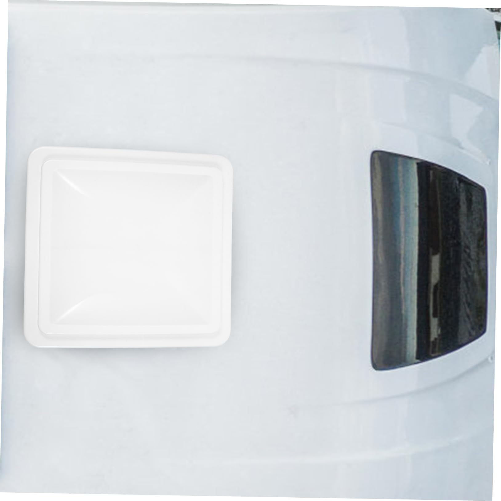 Copertura 14x14 Pollici Isolamento Termico in Plastica Bianca di Ventilazione e Installazione Semplice per Tetto Rv per Bagno Camper e Rimorchio Moderno