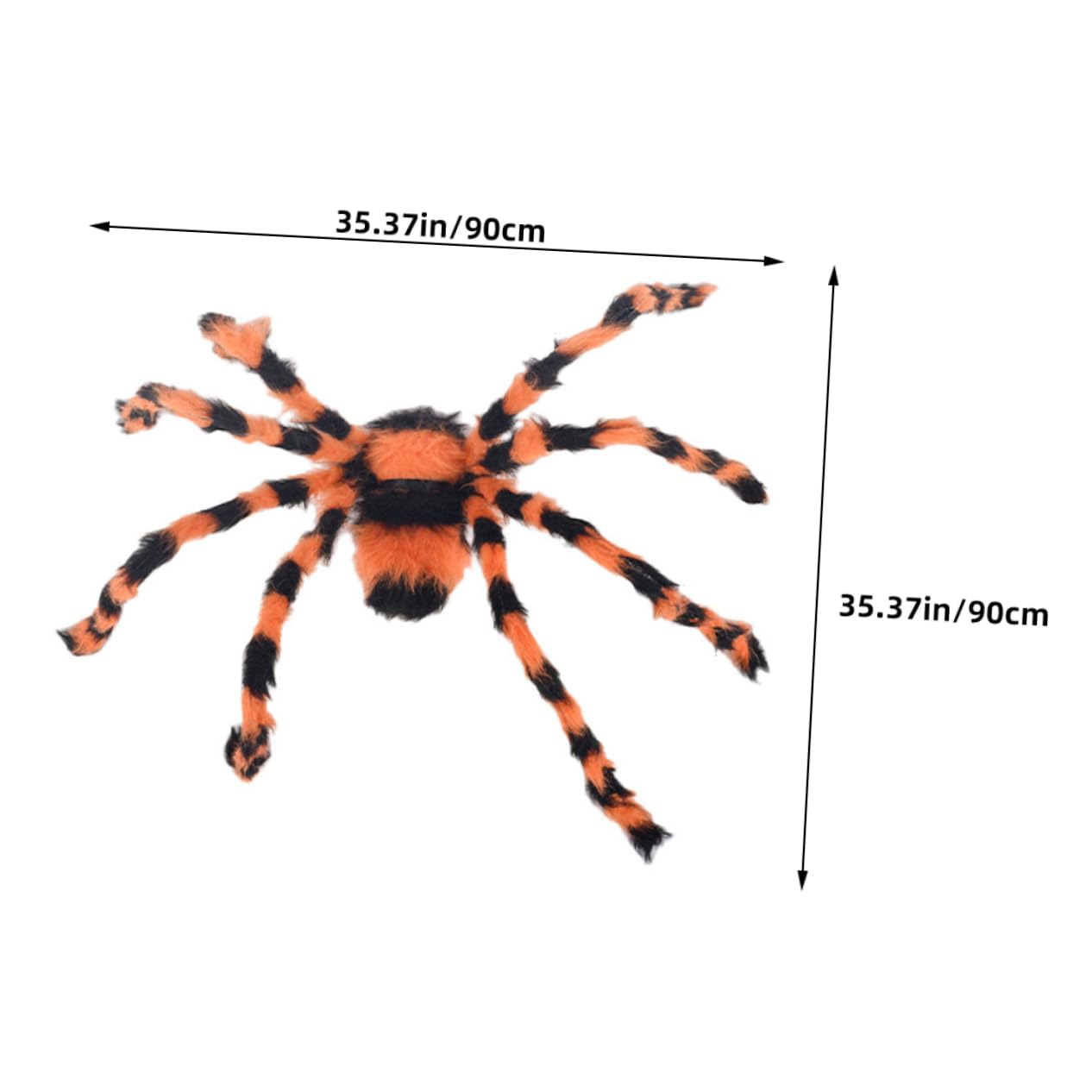 TOYANDONA 4 Pezzi Halloween Ragno Decorazione Halloween Falsi Ragni Spider Prop Horror Falsi Ragni Falsi Ragni Pelosi Ragno Spaventoso Puntelli di Scena di Halloween Ragno di Halloween