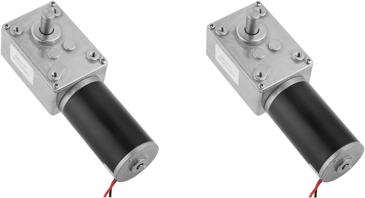 2 Pcs 12V 200RPM 5840-31ZY Permanent Magnet DC Turbo Geared Motor Reduction Motor for Robotics and Automation Applications