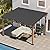 Macrout 10'x12' Outdoor Gazebo, Heavy Duty Pergola with Sloped Metal Roof and Aluminum Frame, Permanent Gazebos for Patio, Decks, Backyard, Garden, 4718 (10'x12')