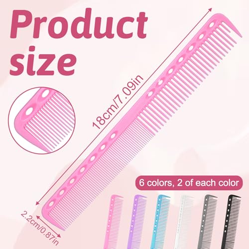 12 Peines para Corte de Cabello Resistente al Calor miniatura 2