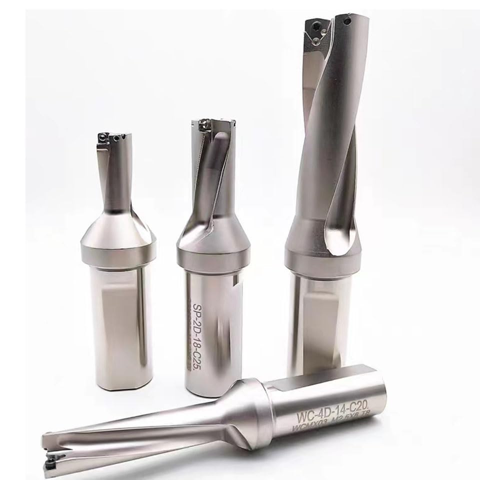 MyncbD Broca Broca Serie WC Broca para Metal 13 mm-50 mm de Profundidad 2D 3D 4D Broca en U indexable Maquinaria, Torno, CNC (Size : C32-D34-WC06, Color : 3D)