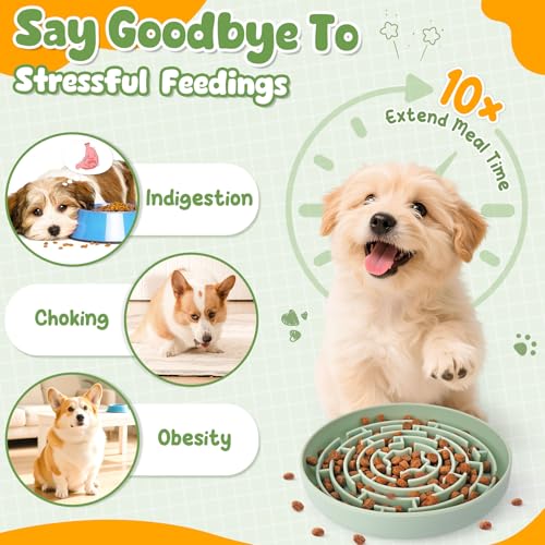 KIPRITII Well-Rounded Dog Enrichment Toys Set – Keeps Dogs Busy with Mental Stimulation & Slow Feeding, Includes Dog Lick Mat, Puzzle Toy & Slow Feeder Bowl for Boredom Relief - Image 4