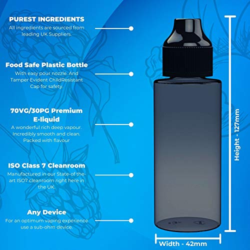 Twin-Pack-2-x-100ml-Wild-West-Tobacco-Vape-Liquid-70VG30PG-Vape-Juice-0mg-with-No-Nicotine-Premium-eJuice-120ml-Bottle-Short-Filled-with-100ml-e-Liquid-200ml-Shortfill-by-JuicePoint-Vape