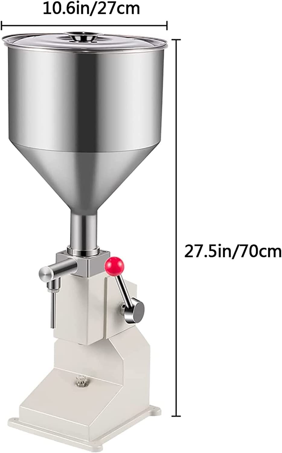 TREEYX Paste Filling Machine 5-50ml Bottle Filler Manual Liquid Filling Machine for Cream Honey Shampoo Cosmetic Oil — view 5