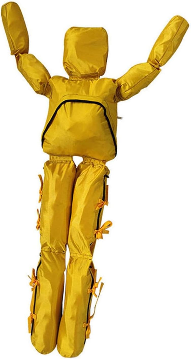 Water Life-Saving Training Dummy,Drowning Prevention Teaching Tools,Double-Layer Fabric,Water/Sand Fillable,Improve Skills in Pool Beach and River(Gray,175cm/10kg)