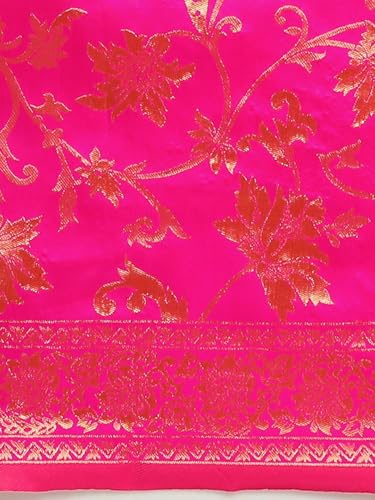 Image of Women's Banarasi Saree Pure Kanjivaram Silk Saree Soft Design Wear Pattu Sarees Cotton With Blouse Piece Kanchipuram for Wedding new ladies sadi