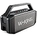 Bluetooth Lautsprecher, W-KING 60W Grosse Bluetooth 5.0 Box Musikbox Bass Boost, Lautester Tragbarer Kabelloser Lautsprecher IPX6 Wasserdicht, 40H Spielzeit, 12000mAh Powerbank, mit NFC, Mikrofon, AUX
