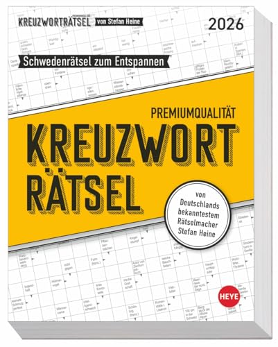 Stefan Heine Kreuzworträtsel - Tagesabreißkalender 2026 - Stefan Heine - Heye-Verlag - 12,5 cm x 16 cm