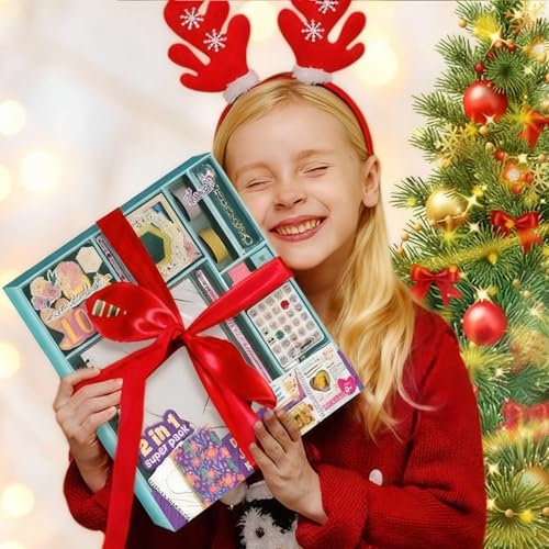 LAOESE 2-Pack Mega DIY Journal Kit - Gifts for Girls Ages 8 9 10 11 12 13 14 Year Old, Cool Birthday Gifts Ideas for Girls, Art & Crafts for Tween Kid, Teen Girl Trendy Stuff, Scrapbook & Diary Set - Image 2