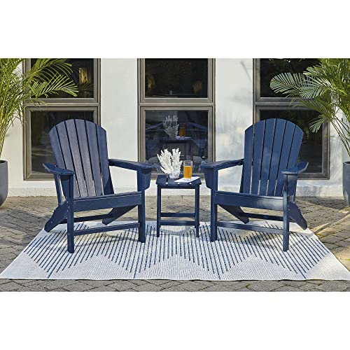 Signature Design By Ashley Outdoor Sundown Treasure Hdpe End Table, Blue #TOP6
