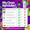 Night Bullets Weight Loss Pills for Women & Men, Stim-Free Nighttime Fat Burner, GLP-1 Support, Appetite Suppressant, Diet Pills with Ashwagandha & CLA, 60 Capsules