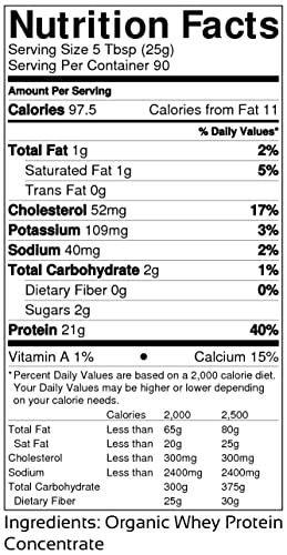 Raw Organic Whey 5Lb - Usda Certified Organic Whey Protein Powder, Happy Healthy Cows, Cold Processed Undenatured 100% Grass Fed + Non-Gmo + Rbgh Free + Gluten Free, Unflavored, Unsweetened(5 Lb Bulk) #TOP4