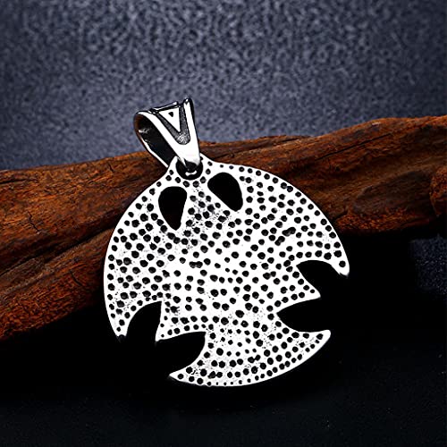 Pendentif Viking Valknut anti-rouille en acier avec chaîne robuste - 6