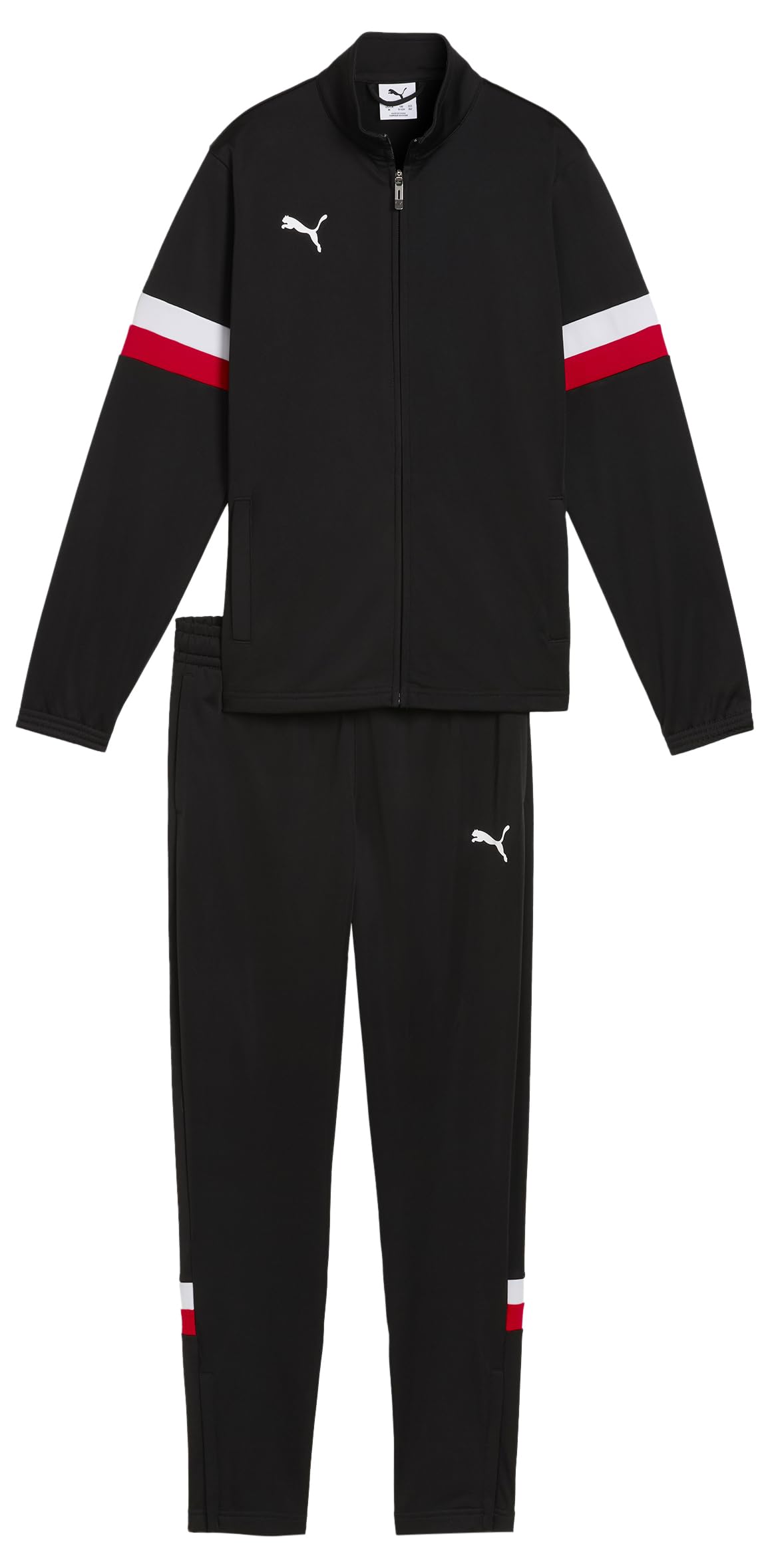 Puma Individualrise Tracksuit Jr, Puma Black-Puma White-Puma Red