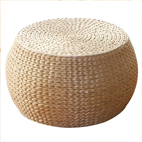 Rattan-Pouf, handgefertigt, geflochtene, runde Fußstütze für...