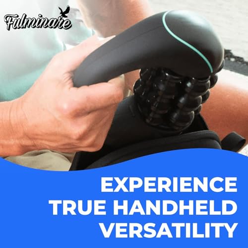 Image of Fulminare Rolling Percussive Massager, Percussive Therapy, Deep Tissue and Muscle Recovery, Body Massager for Pain Relief Percussion Massage Powerful 3-Speed Spin Full Body Relief, Neck, Shoulder, Back, Foot (King)