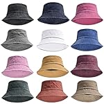 2 Pieces Bucket Hat Sun Packable Travel Beach Fishing Hat for Men Women - Image 2