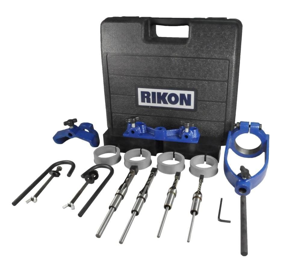 Rikon Morticing Attachment with Chisels Fits 13 in. 17 in. 20 in. 34 in. Drill Presses