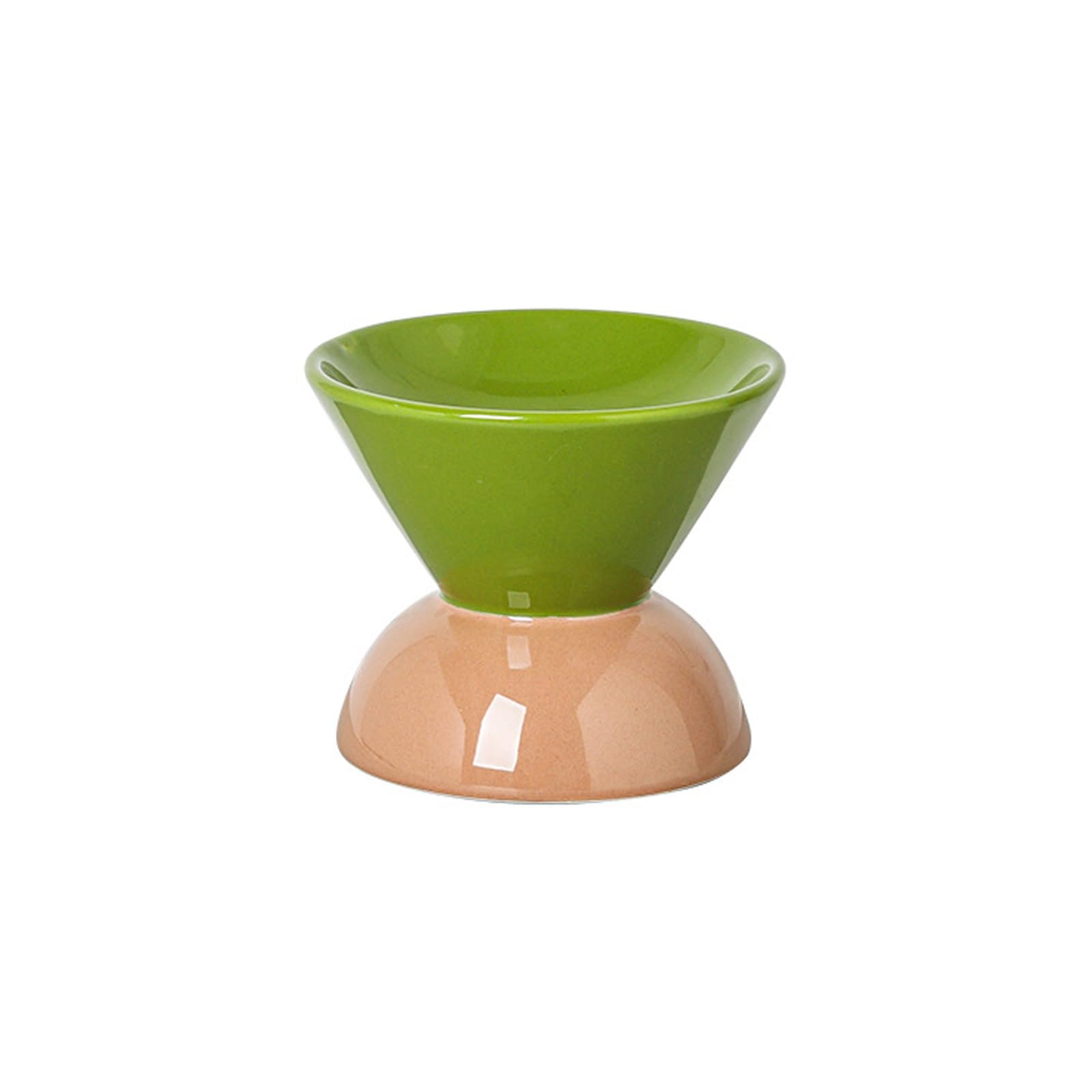 Podwyższona miska dla kota, ceramiczna miska na karmę dla psów i miska na wodę, odporna na zalanie, zapobiegająca przewróceniu, podniesiona miska dla kotów domowych, sucha/mokra karma