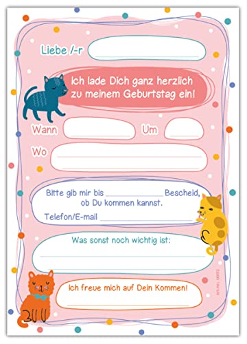 Lot de 12 cartes d'invitation pour 9e anniversaire d'enfant - 9ème anniversaire d'enfant - Avec 12 enveloppes - 12… - Image 5