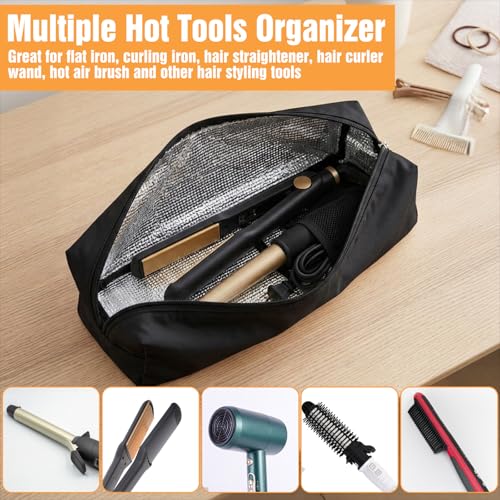 Bolsa organizadora resistente al calor para herramientas de peinado miniatura 2