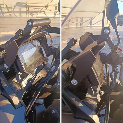 Support de navigation moto ADV350 structure noire robuste haute précision
