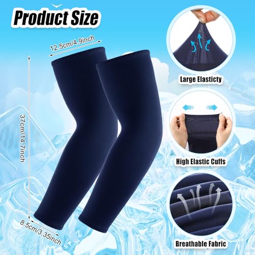 Image of Frienda Balaclava Ski Mask and Arm Sleeves Sun Protection Hood Breathable Full Head Mask Face Cover for Men Women