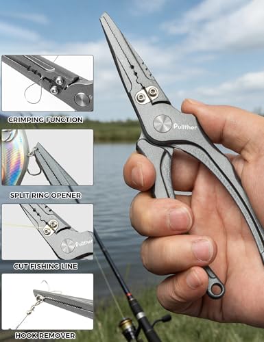 pullther fishing 6-inch Fishing Pliers,Carbon Steel Fishing Tools - image 3