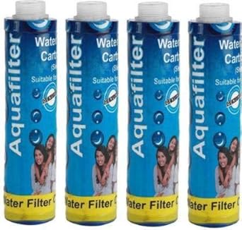 Aquahire Water Filter Cartridge 9inch candle 4 pcs Candil For Ro Purifier (9-Inch, White) - Set Of 4