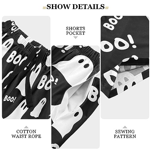 Ollabaky Pajama Shorts Mens Pajama Bottoms Men's Lounge Sleep Shorts with Pockets4