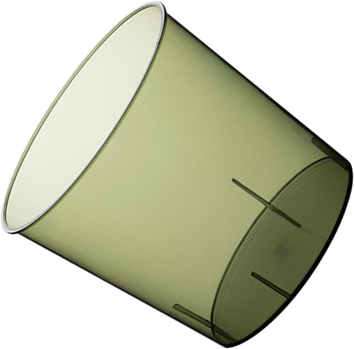 SMASOLO Large Capacity Trash Can Garbage Bin Medium Green Home Supplies Kitchen Waste Bucket Open Design Circular Office Wastebasket for Living Room Storage