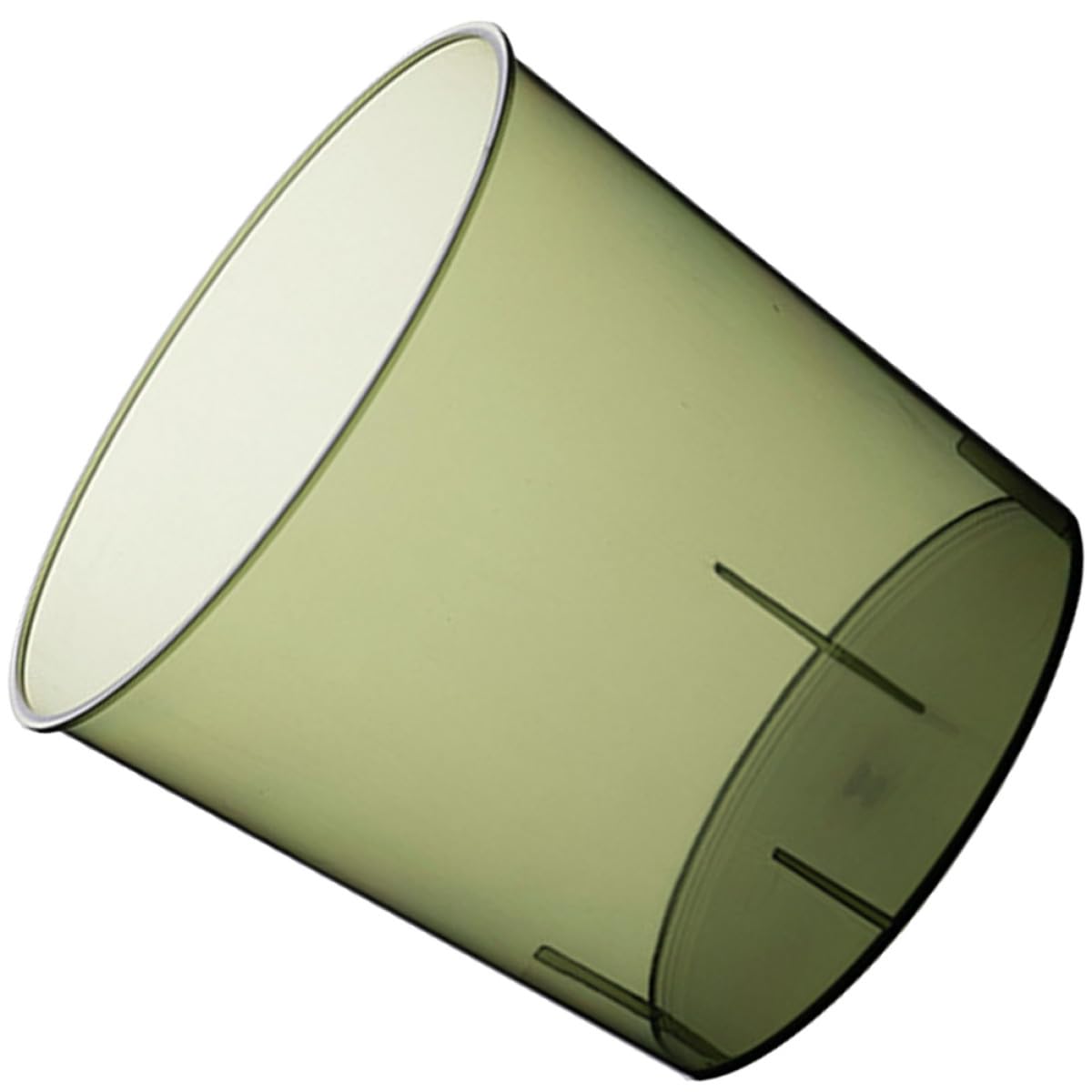 SMASOLO Large Capacity Trash Can Garbage Bin Medium Green Home Supplies Kitchen Waste Bucket Open Design Circular Office Wastebasket for Living Room Storage