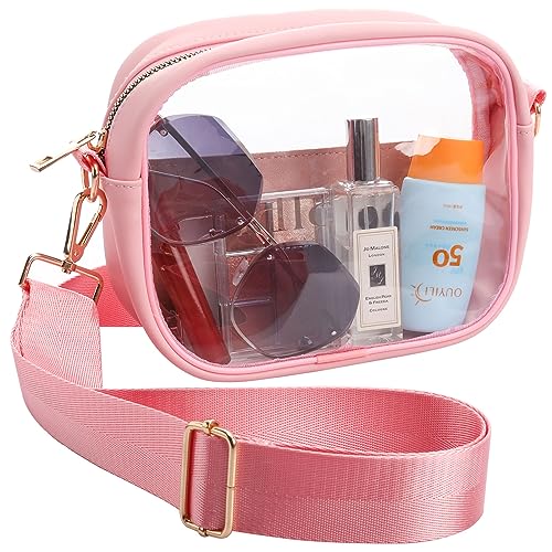 yuanming Bolsa transparente aprovada pelo estádio, bolsa transversal transparente, bolsas de estádio transparentes para mulheres