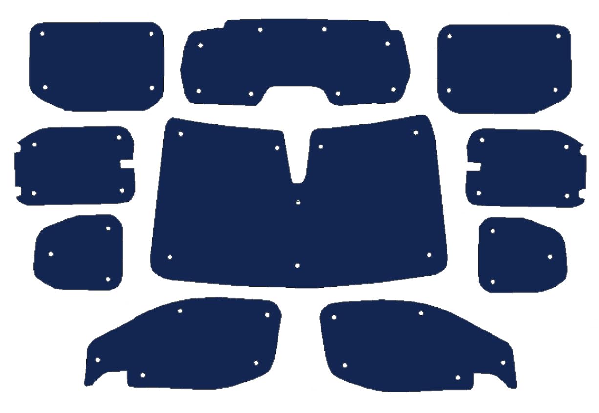 Parasole Parabrezza Auto Parasole Interno Compatibile con Citroen Berlingo (2018- Date)(Set Completo Swb + Portellone Posteriore Con Finestrino Apribile) Dorso Rosa,Reversibile e Termico