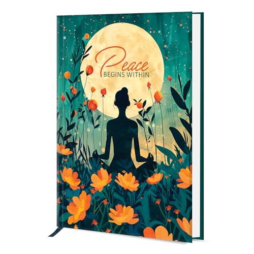 Image of Hard Bound Notebook for Girls & Women | A5 Ruled Journal | 192 Pages | 80 GSM Premium Paper | Designer Laminated Cover | Ribbon Bookmark | Notebook for School, College, Office, Journaling & Note Taking (DM4016)