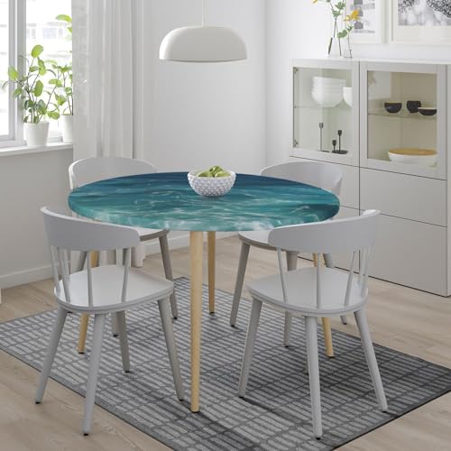 Nappe ronde imperméable avec bord élastique robuste, collection Deep Blue - 5