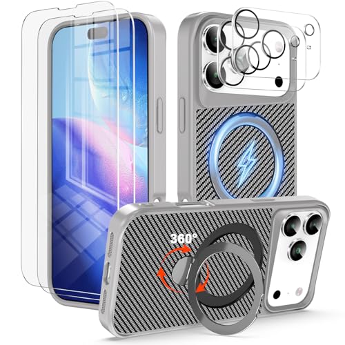 Coque iPhone 17 Pro Max antichoc pour le quotidien actif avec support voiture magnétique