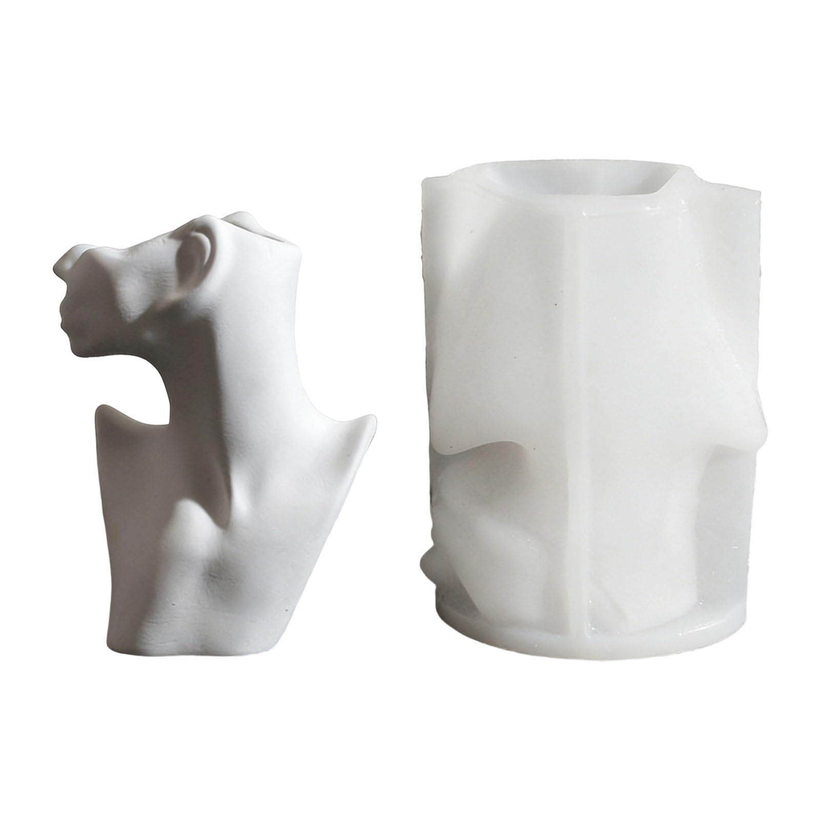 Tsophreniq Abstract Art Face Silicone Suitable for Candlewax and Plasters Casting Abstract Art Face Jar