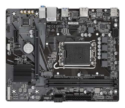 GIGABYTE H610M K V2 Scheda madre - CPU Intel Core 14ª generazione, fino a 5600 MHz DDR5, 1xPCIe 3.0 M.2, LAN 1GbE, USB 3.2 Gen 1 - Scheda madre - Immagine 6