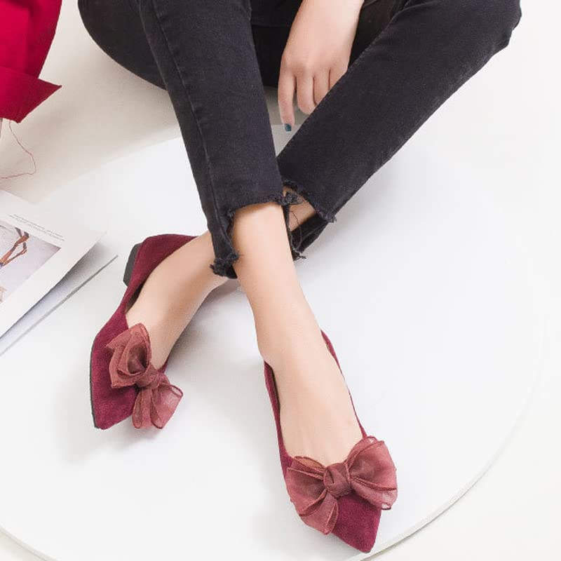 Image of Dear Time Women's Ballet Flats Dress Ballet Shoes Slip on for Office Work Comfortable Shoes