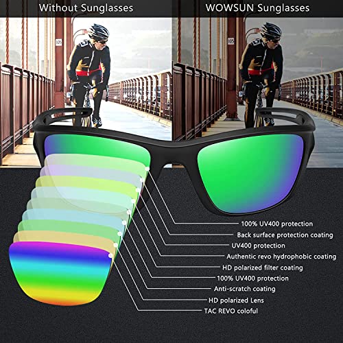 Óculos de Sol UV400 Esportivo Polarizado para Masculino Femininos Proteção Ciclismo Dirigir Armação