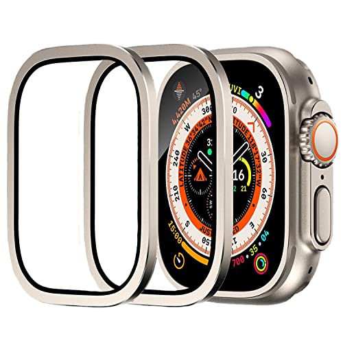 Verre trempé 9H et titane pour Apple Watch Ultra 2 protection écran 49mm