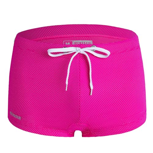 Men's Swim Trunks Lightweight Hot Body Quick Dry Swim Briefs Stretch Boxer Swimsuit Bathing Shorts with Drawstring2